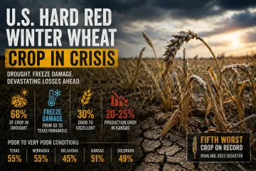 Hard Red Winter Wheat Faces Severe Losses in 2026