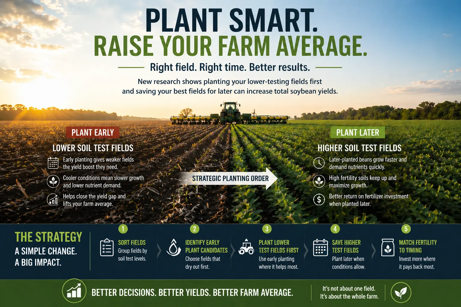 Rethink Soybean Planting Order to Boost Farm Yields