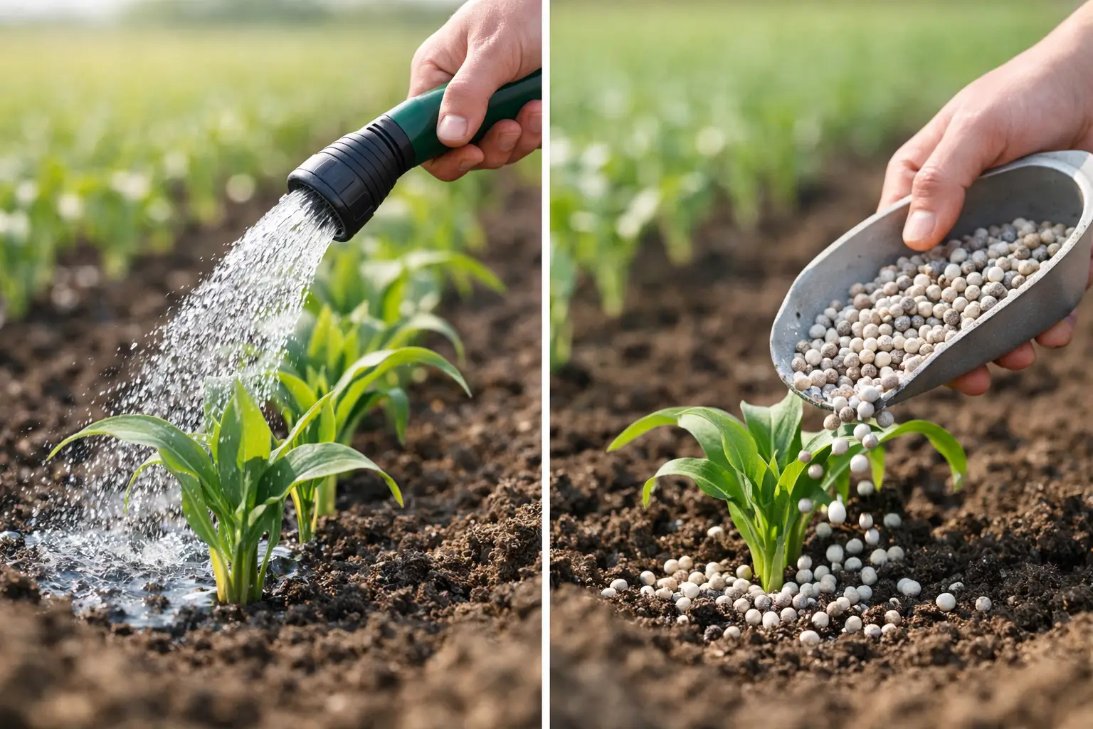 Liquid Fertilizer Versus Granular Fertilizer